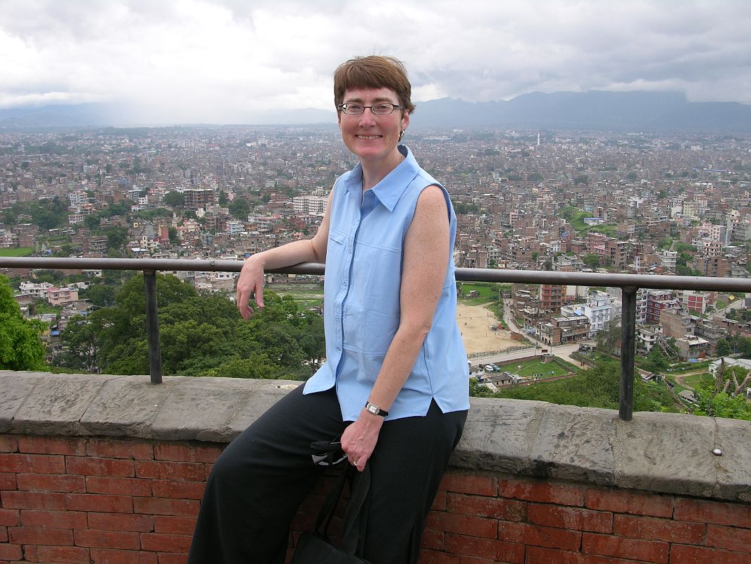 Kathmandu Swayambhunath 51 Charlotte Ryan With Kathmandu View from Swayambhunath 